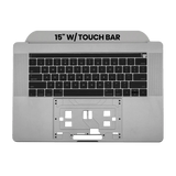 Replacement Top Case With Keyboard Compatible with Apple MacBook Pro 15" A1707 (2016-2017) (US Keyboard) (Used OEM Pull: Grade A) (Space Gray)