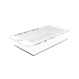 Replacement 2 in 1 (Front Glass + Frame Pre-Installed) Compatible with Apple iPhone 6 (2 Pack) (White)