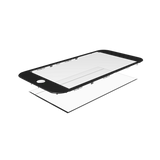 Replacement 2 in 1 (Front Glass + Frame Pre-Installed) Compatible with Apple iPhone 7 (2 Pack) (Black)