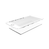 Replacement 2 in 1 (Front Glass + Frame) Compatible with Apple iPhone 8 (2 Pack) (White)