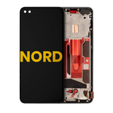 Replacement OLED Assembly With Frame Compatible with OnePlus Nord (Refurbished) (Gray Onyx)