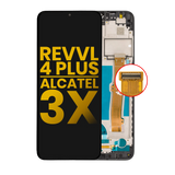 Replacement LCD Assembly With Frame Compatible with Alcatel T-Mobile Revvl 4 Plus (5062 / 2020) / Alcatel 3X (5061 / 2020) (Refurbished) (Black)