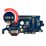 Replacement Charging Port Board With Sim Card Reader Compatible with Samsung Galaxy S21 5G (G991B) (International Version) (Premium)