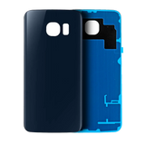 Replacement Back Cover Glass Compatible with Samsung Galaxy S6 (No Logo) (Aftermarket Plus) (Black Sapphire)