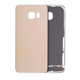 Replacement Back Cover Glass Compatible with Samsung Galaxy S6 Edge (No Logo) (Aftermarket Plus) (Gold)