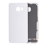 Replacement Back Cover Glass Compatible with Samsung Galaxy S6 Edge (No Logo) (Aftermarket Plus) (White)
