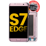 Replacement OLED Assembly With Frame Compatible with Samsung Galaxy S7 Edge G935A (North American Version) (Refurbished) (Rose Gold)
