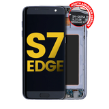 Replacement OLED Assembly With Frame Compatible with Samsung Galaxy S7 Edge G935A (North American Version) (Refurbished) (Black Onyx)
