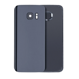 Replacement Back Cover Glass With Camera Lens Compatible with Samsung Galaxy S7 (No Logo) (Aftermarket Plus) (Black Onyx)