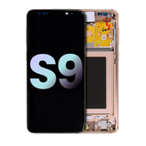 Replacement OLED Assembly With Frame Compatible with Samsung Galaxy S9 (Service Pack) (Sunrise Gold)