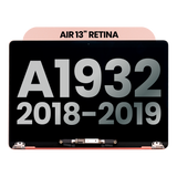 Replacement Complete LCD Display Assembly Compatible with Apple MacBook Air 13" A1932 (2018-2019) (Used OEM Pull: Grade A) (Rose Gold)
