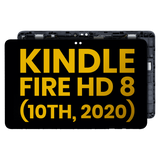 Replacement LCD Assembly With Frame Compatible with Amazon Kindle Fire HD 8 (10th Gen, 2020) (Refurbished) (All Colors)