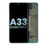 Replacement OLED Assembly With Frame Compatible with Samsung Galaxy A33 5G (A336 / 2022) (Service Pack) (Blue)