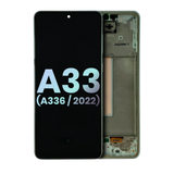 Replacement OLED Assembly With Frame Compatible with Samsung Galaxy A33 5G (A336 / 2022) (Service Pack) (Awesome White)