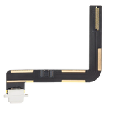 Replacement Charging Port Flex Cable Compatible with Apple iPad Air 1 / iPad 5 (2017) / iPad 6 (2018) (Soldering Required) (Premium) (White)
