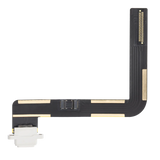 Replacement Charging Port Flex Cable Compatible with Apple iPad Air 1 / iPad 5 (2017) / iPad 6 (2018) (Soldering Required) (Aftermarket Plus) (White)