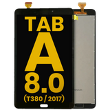 Replacement LCD Assembly Without Frame Compatible with Samsung Galaxy Tab A 8.0" (2017) (T380) (WiFi Version) (Refurbished) (Black)