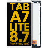 Replacement LCD Assembly Without Frame Compatible with Samsung Galaxy Tab A7 Lite 8.7" (2021) (T225 / T227) (Cellular Version) (Refurbished) (White)
