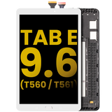 Replacement LCD Assembly With Frame Compatible with Samsung Galaxy Tab E 9.6" (T560 / T561 / T567) (2015) (Refurbished) (White)