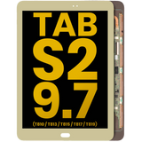Replacement OLED Assembly Without Frame Compatible with Samsung Galaxy Tab S2 9.7" (T810 / T813 / T815 / T817 / T819) (2015) (Refurbished) (Gold)