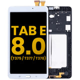 Replacement LCD Assembly With Frame Compatible with Samsung Galaxy Tab E 8.0" (T375 / T377 / T378) (2016) (Refurbished) (White)