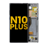 Replacement OLED Assembly With Frame Compatible with Samsung Galaxy Note 10 Plus / 5G (Refurbished) (Aura Glow / Silver)