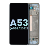 Replacement OLED Assembly With Frame Compatible with Samsung Galaxy A53 5G (A536 / 2022) (Service Pack) (Blue)
