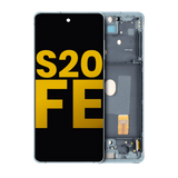 Replacement OLED Assembly With Frame Compatible with Samsung Galaxy S20 FE 4G / 5G (Refurbished) (Cloud Mint)
