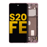 Replacement OLED Assembly With Frame Compatible with Samsung Galaxy S20 FE 4G / 5G (Refurbished) (Cloud Lavender)