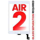 Replacement Digitizer Compatible with Apple iPad Air 2 (Glass Separation Required) (Aftermarket Plus) (White)