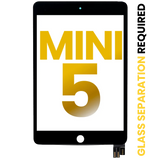 Replacement Digitizer Compatible with Apple iPad Mini 5 (Glass Separation Required) (Premium) (Black)