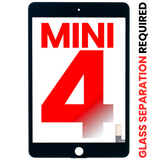 Replacement Digitizer Compatible with Apple iPad Mini 4 (Glass Separation Required) (Aftermarket Plus) (Black)