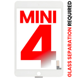 Replacement Digitizer Compatible with Apple iPad Mini 4 (Glass Separation Required) (Aftermarket Plus) (White)