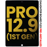 Replacement LCD Assembly With Digitizer & Daughter Board Flex Pre-Installed Compatible with Apple iPad Pro 12.9" 1st Gen (2015) (Refurbished) (Black)