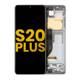 Replacement OLED Assembly With Frame Compatible with Samsung Galaxy S20 Plus 5G (Refurbished) (Cosmic Gray)