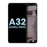 Replacement LCD Assembly With Frame Compatible with Samsung Galaxy A32 4G (A325 / 2021) (Service Pack) (Awesome Black)