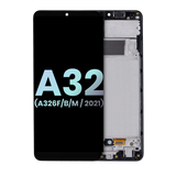 Replacement LCD Assembly With Frame Compatible with Samsung Galaxy A32 5G (A326F/B/M / 2021) (International Dual Sim Model) (Service Pack) (Awesome Black)