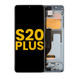 Replacement OLED Assembly With Frame Compatible with Samsung Galaxy S20 Plus 5G (Refurbished) (Cloud Blue)