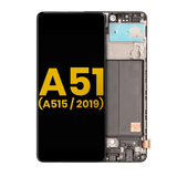 Replacement OLED Assembly With Frame Compatible with Samsung Galaxy A51 4G (A515 / 2019) (Refurbished) (All Colors)