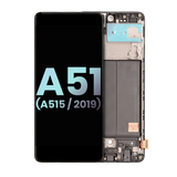 Replacement OLED Assembly With Frame Compatible with Samsung Galaxy A51 4G (A515 / 2019) (Service Pack) (All Colors)