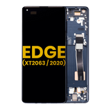 Replacement OLED Assembly With Frame Compatible with Motorola Edge 5G (XT2063 / 2020) (Refurbished) (Solar Black)