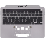 Replacement Top Case With Keyboard Compatible with Apple MacBook Pro 13" A2251 (2020) (US Keyboard) (Space Gray)