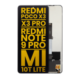 Replacement LCD Assembly Without Frame Compatible with Xiaomi Redmi Poco X3 / X3 Pro / Redmi Note 9 Pro 5G / Mi 10T Lite 5G (Refurbished) (All Colors)