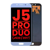 Replacement OLED Assembly Without Frame Compatible with Samsung Galaxy J5 / Pro / Duo (J530 / 2017) (Aftermarket Plus) (Blue / Silver)