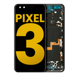 Replacement OLED Assembly With Frame Compatible with Google Pixel 3 (Refurbished) (Just Black)