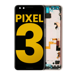 Replacement OLED Assembly With Frame Compatible with Google Pixel 3 (Refurbished) (Pink)