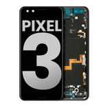 Replacement OLED Assembly With Frame Compatible with Google Pixel 3 (Used OEM Pull: Grade B/C) (Just Black)
