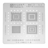 Replacement SSD Stencil Compatible with Apple MacBooks (MAC 2)