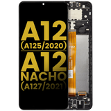 Replacement LCD Assembly With Frame Compatible with Samsung Galaxy A12 (A125 / 2020) / A12 Nacho (A127 / 2021) (Refurbished) (All Colors)