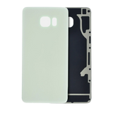 Replacement Back Cover Glass Compatible with Samsung Galaxy S6 Edge Plus (No Logo) (Aftermarket Plus) (White Pearl)